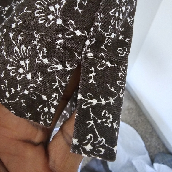 Talbots Floral Pants Womens Sz 16 Plus Ankle Cropped High Rise 40×26 Execellent - Picture 5 of 9